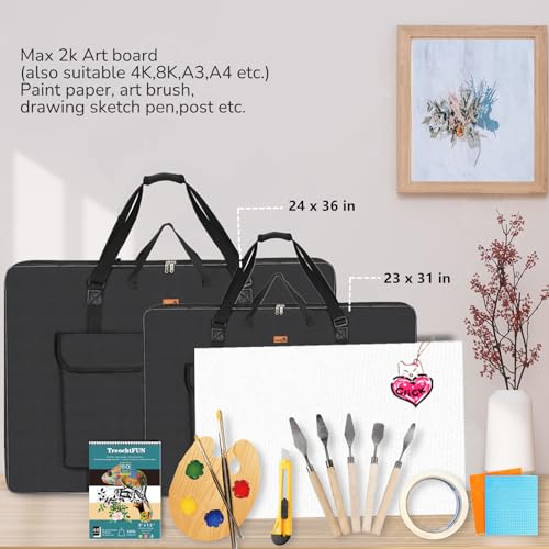 TreochtFUN Portfolio Folder for Artwork, Artist Portfolio Case 23 X 31.5 In - size: 23 x 31.5