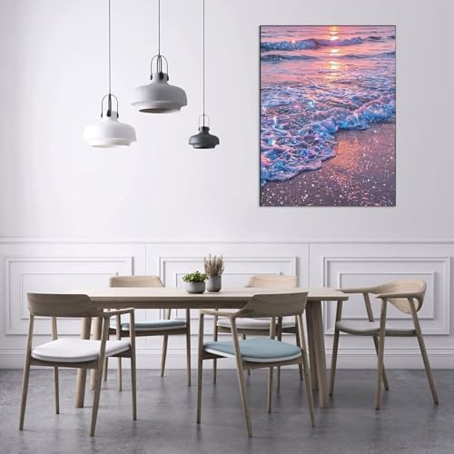 WUSARPLY Beach Scenery Diamond Painting Kits for Beginner Adults - color: YH017