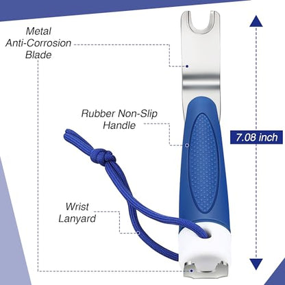 Enhon Boat Canvas Snap Tool, Dual-Ended Stainless Steel Remover Blue - color: Blue