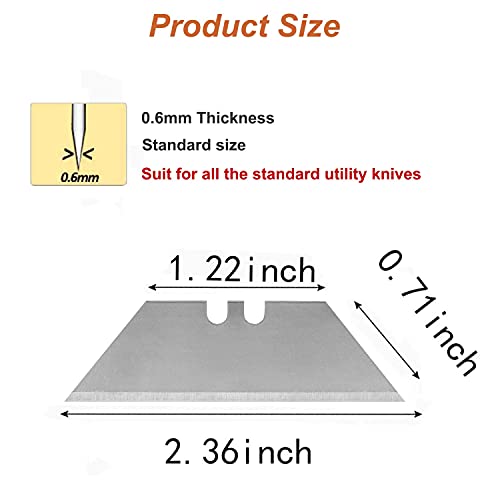 Vickay 30 Pack Utility Knife Blades, SK5 Box Cutter Blades, Razor Blades - color: Silver, size: 30 Pack