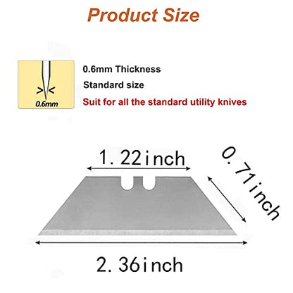 Vickay 30 Pack Utility Knife Blades, SK5 Box Cutter Blades, Razor Blades - color: Silver, size: 30 Pack