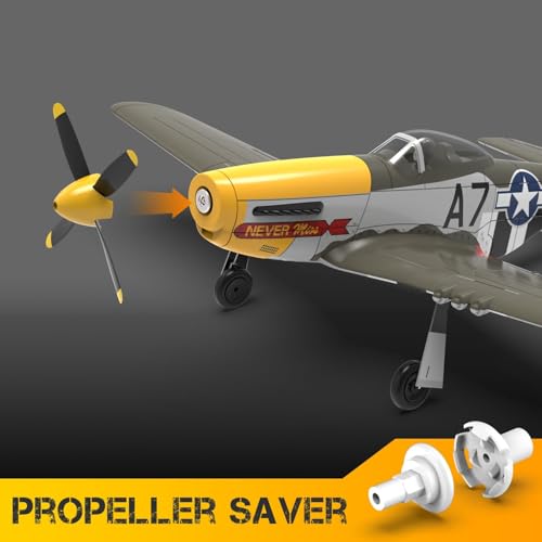 P51 Mustang RC Plane 4 Channel Brushless 500mm for Adults Outdoor