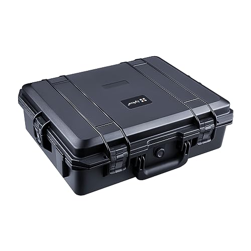 Lykus HC-5010 Waterproof Hard Case with Foam, Inner Size 17.72*13.62*5.47in - color: Black, size: HC-5010