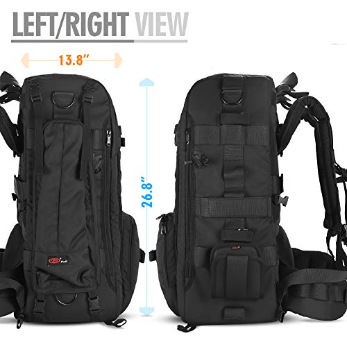 41L Professional DSLR Camera Backpack with Laptop Compartment & Rain Cover - size: 41L