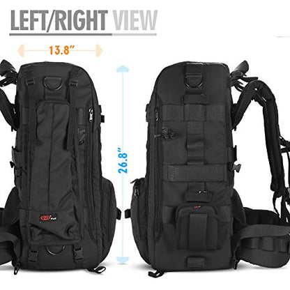 41L Professional DSLR Camera Backpack with Laptop Compartment & Rain Cover - size: 41L