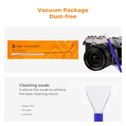 K&F CONCEPT M4/3 Sensor Cleaning Kit with Sensor Cleaner for M4/3 Cameras - size: 12mm