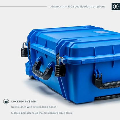 Seahorse 920 Heavy Duty Protective Dry Box Case - TSA Approved/Mil Spec / IP67 Waterproof/USA Made - color: Black