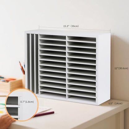 AUTOARK Wooden Marker Storage Organizer, White, AHK-066 - size: 270 Markers