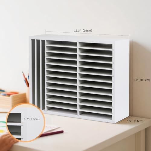 AUTOARK Wooden Marker Storage Organizer, White, AHK-066 - size: 270 Markers