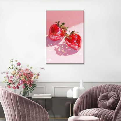 RYMILIE Strawberry Diamond Art Kits for Adults Diamond Painting Kit 12x16in - color: DP00118