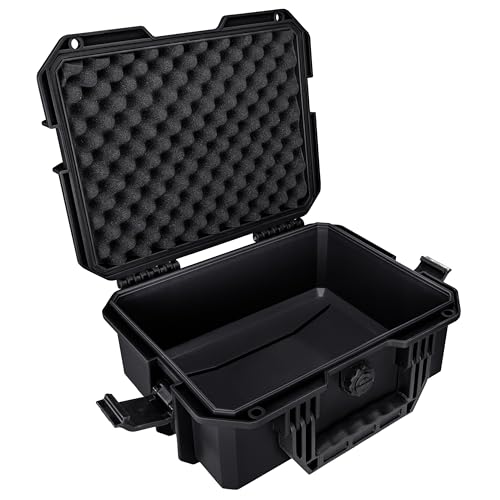 Eylar 13.8" Intact Series Compact Hard Camera Case, Lightweight and Durable Stacker Design with Foam - color: Black