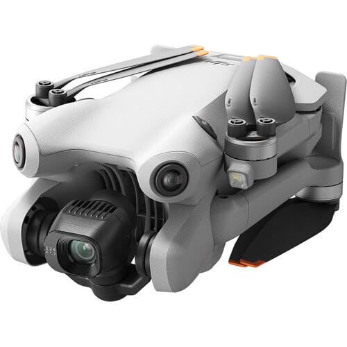 DJI Mini 4 Pro Drone Fly More Combo with RC 2 Controller (With Screen) Folding Drone with 4K Video, Under 249g, 34 Mins Flight Time, 3 Batteries Bundle with 128GB Memory Card, CPS 2 Year Warranty + Pilot Kit
