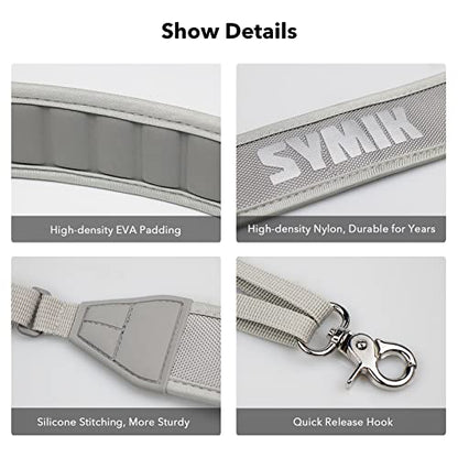 SYMIK Remote Controller Lanyard for DJI FPV/Avata/2, Phantom 4/3, Inspire FPV Remote Controller 3/2, Adjustable Neck Strap Lanyard for DJI Avata 2 Accessories Shoulder Strap w/Comfortable EVA Padding