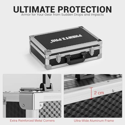 Phenyx Pro Medium Storage Case with Customizable Pre-Diced Foam PCSE-M - size: Medium (44.5*12.5*35cm)