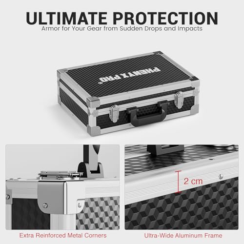 Phenyx Pro Medium Storage Case with Customizable Pre-Diced Foam PCSE-M - size: Medium (44.5*12.5*35cm)