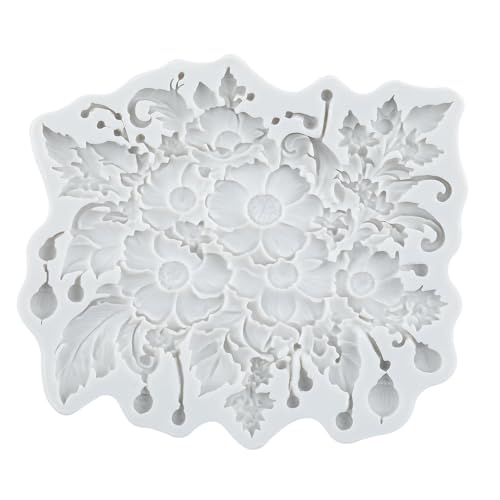 Daisy Flower Silicone Mold Flower Polymer Clay Molds - color: Style E