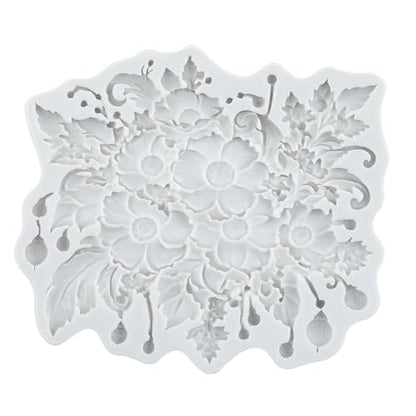 Daisy Flower Silicone Mold Flower Polymer Clay Molds - color: Style E