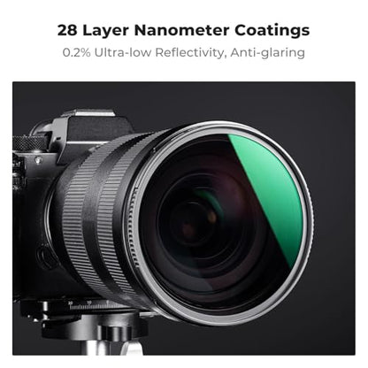 K&F CONCEPT 95mm Fixed ND4 ND8 ND64 ND1000 Lens Filters Kit - size: 95mm