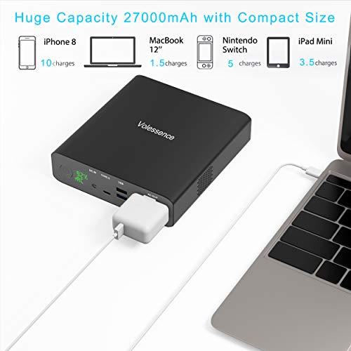 27000mAh AC 130W Laptop Charger, TSA-Approved CPAP Power Bank
