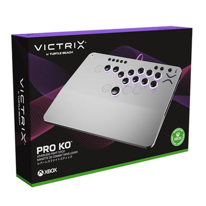 Turtle Beach Victrix Pro KO Leverless Esports All Button Fight Stick, Xbox - color: Gray