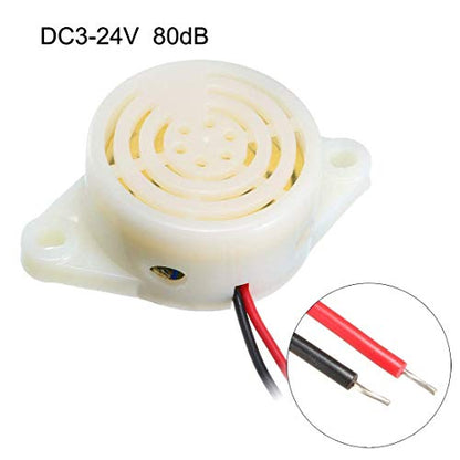 SFM-27 DC 3-24V Electronic Buzzer Alarm Sounder Continuous Sound Beep (Pack of 6)
