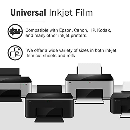Screen Print Direct® Waterproof Inkjet Film Sheets (13 x 19" - 100 Sheets) - size: 13 x 19 - 100 sheets
