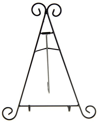 PowerTRC 9" Iron Display Stand for Holding Pictures, Books, Plates, Art, and More - size: 9" / 1 Set