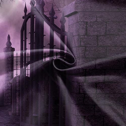 7x5Ft Halloween Theme Pictorial Cloth Customized Photography Backdrop Background Studio Prop - size: 7X5Ft