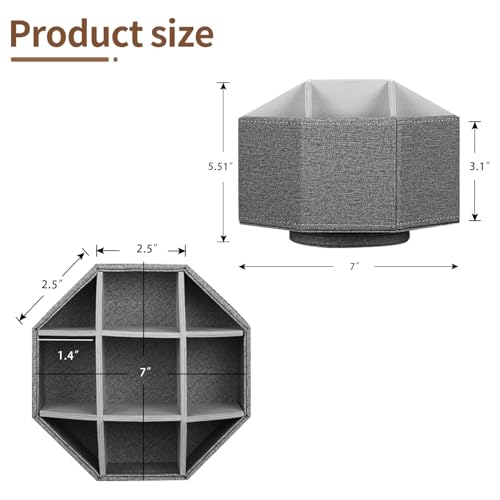360° Rotation Remote Control Holder,Pen Caddy,Studio Art Supplies Organizer - color: Grey