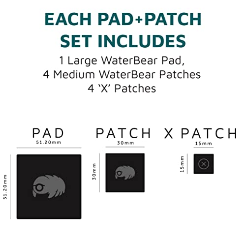 KUVRD Waterbear - Electronic Screen Cleaner Pads, 2-Pack, 1 Patch/1 Pad Set - size: 2-Pack (1 Patch Set, 1 Pad Set)