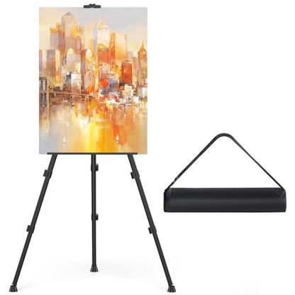 Art Painting Tripod Easel Stand - Portable Adjustable Display Artist Easel - style: Black