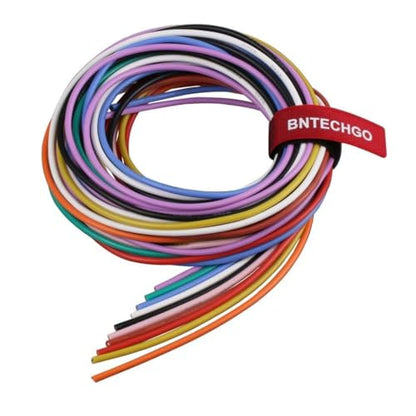 BNTECHGO 16 AWG Silicone Wire Kit 10 Color Each 5ft Stranded Tinned Copper - size: 10 colors each 5ft, style: 16 silicone wire
