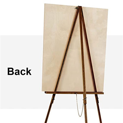 Falling in Art 65" A-Frame Wooden Tripod Easel Stand (Brown) - color: Brown-1 Pack