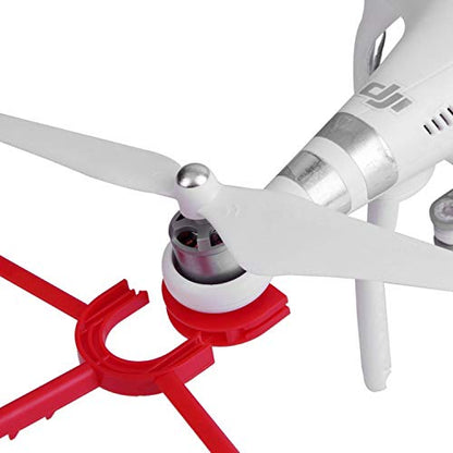 DGZZI Propeller Protector 1Set Red and White Propeller Blade Crash Guard Cover Bumper for Phantom 3