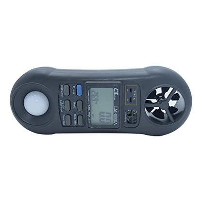 4 in 1 Environmental Quality Meter Anemometer Humidity Light Meter Tester Thermometer Model: LM-8000A Along with Calibration Certificate by INSTRUKART