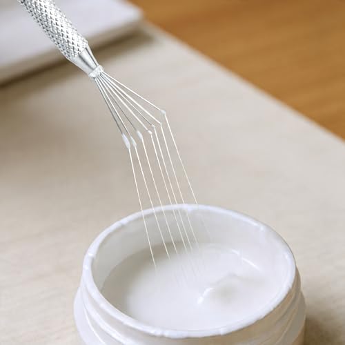 JJUNW 4Pcs Spider Gel for Nails, Clay Texture Tools, Liner Brush for Nails Gel Scoring Tool Pottery, Roller Polymer Clay Tools Nail Art for Sculpture Detail Texturing and Modeling