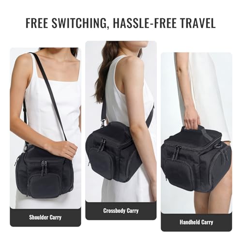 Carrying Case for Steam Machine - Waterproof Travel Storage Bag with Multiple Pockets for Controllers, Cables, Portable Hard Drive, Padded Protection, Durable Polyester, Portable Organizer
