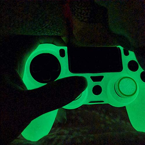 Ps4 Controller Skin Silicone Case Grip Glow in Dark Protective Cover for PS4/slim/Pro Dualshock 4 Controller(Glow Royal Blue) - color: Glow Royal Blue