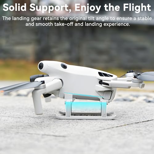 Landing Gear for Mini 4 Pro Foldable Extended Heightening Landing Legs Protector Kit Compatible with DJI Mini 4 Pro Drone Fly Accessories