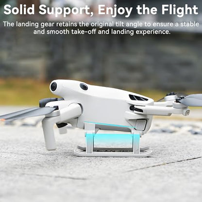 Landing Gear for Mini 4 Pro Foldable Extended Heightening Landing Legs Protector Kit Compatible with DJI Mini 4 Pro Drone Fly Accessories