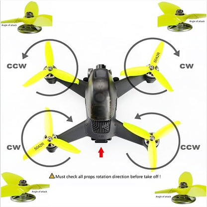 Buddy RC Motor Prop Adapter Set for DJI FPV Drone, Aluminium Propellers Adapter Mounts Set with M5 Mounting Hole for 5.2 Inch FPV Props（4PCS）