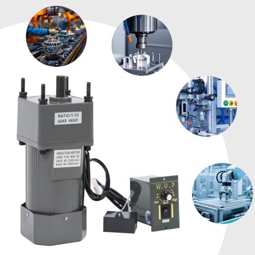 0-135RPM 250W 10K AC Variable Speed Gear Reduction Motor with Controller - color: 250W 10K