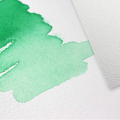 MEEDEN 15"X10.2" Cotton Watercolor Paper Block: Hot Pressed, 140lb/300gsm - color: Hot Press, size: 15×10.2"