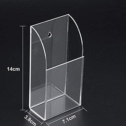 Remote Control Holder Organizer Wall Mount Acrylic Tidy for Air Conditioner, TV Box, Stereo, 1 Slot - style: 1 Compartment