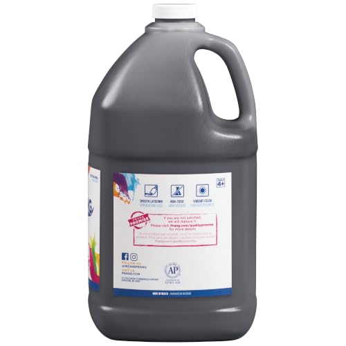 Prang Ready-to-Use Tempera Paint, Black, 1 Gal., 1 Count - color: Black, size: 1 Count (Pack of 1)