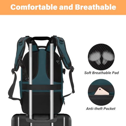 MOSISO Camera Backpack, Photography Camera Bag Waterproof Hardshell Case - color: Teal Green