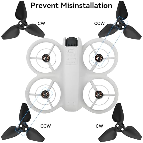 Propellers for DJI Neo Blades - 8PCS Props Quick Replacement Spare Part 2016S Low Noise Wings for DJI Neo Drone Accessories