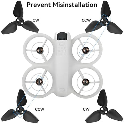 Propellers for DJI Neo Blades - 8PCS Props Quick Replacement Spare Part 2016S Low Noise Wings for DJI Neo Drone Accessories