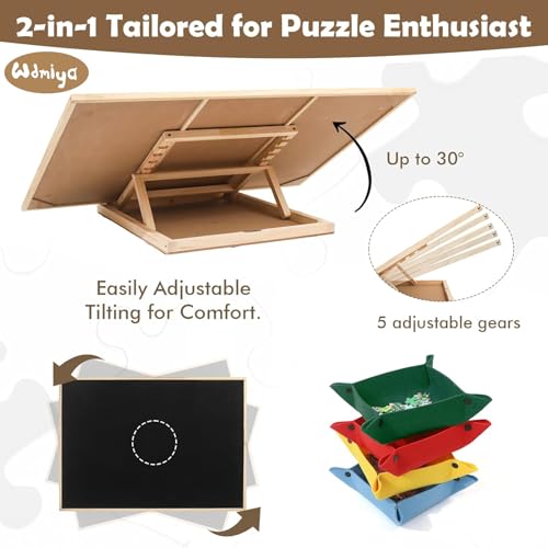 Wdmiya Rotating Puzzle Board 1500 Pieces - Vertical & Horizontal Adjustable