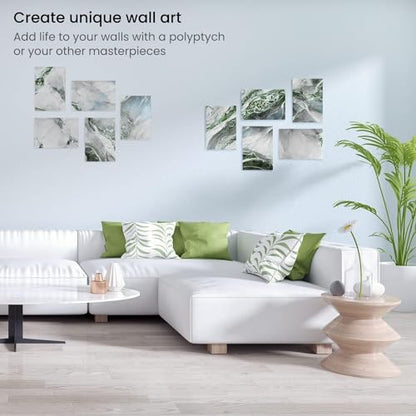 ARTEZA Canvas Panels, 16 x 20 in, Pack of 14, Cotton Surface, Pre-Primed - size: 16"x20"